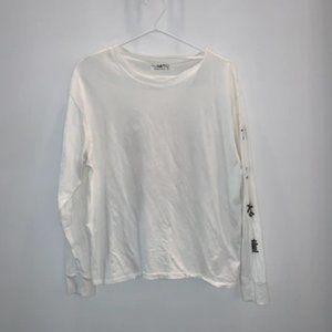 WHITE JAPANESE THEMED T-SHIRT - TWIK (L)